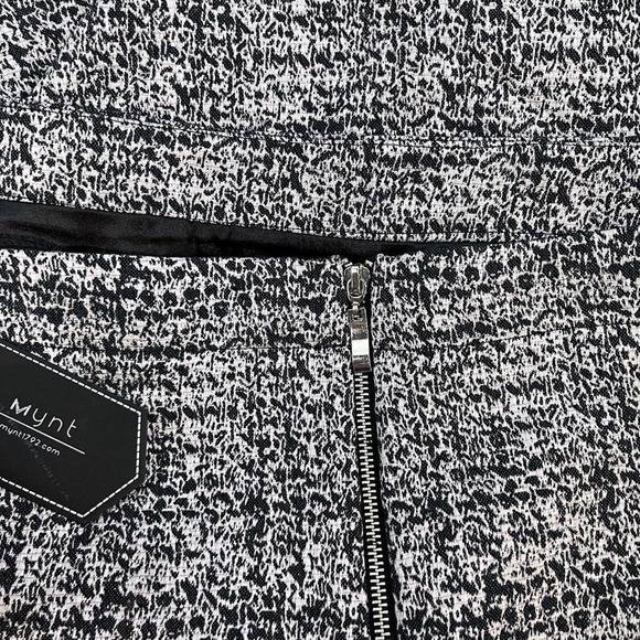 Mynt1792 Skirt Plus size 26W Black Pink Animal Print Straight Knee Career Zipper - Picture 13 of 15